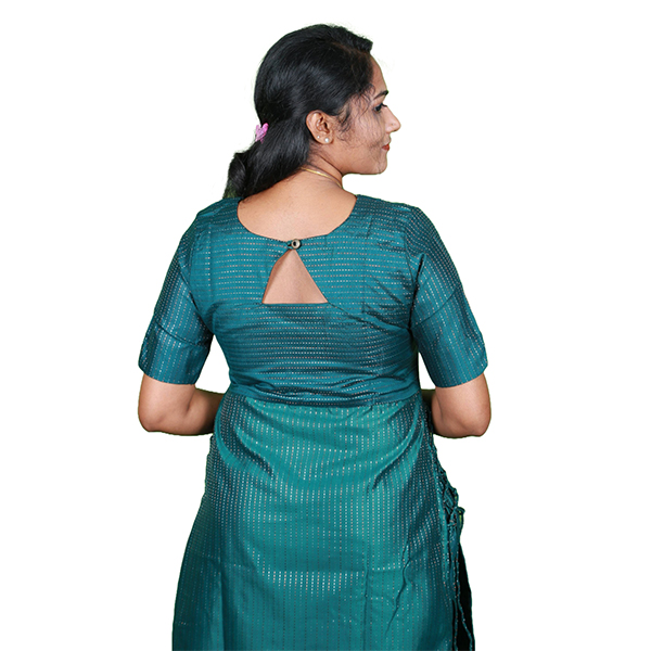 Teal Zari Naira Cut Set - Image 4